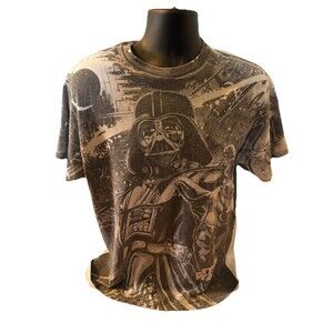 Vintage 90’s Star Wars Death Star Darth Vader AOP Front Shirt